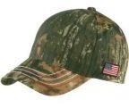Port Authority Adult Unisex Americana Contrast Stitch Camouflage 6 Panel Mid Profile Structured Cap